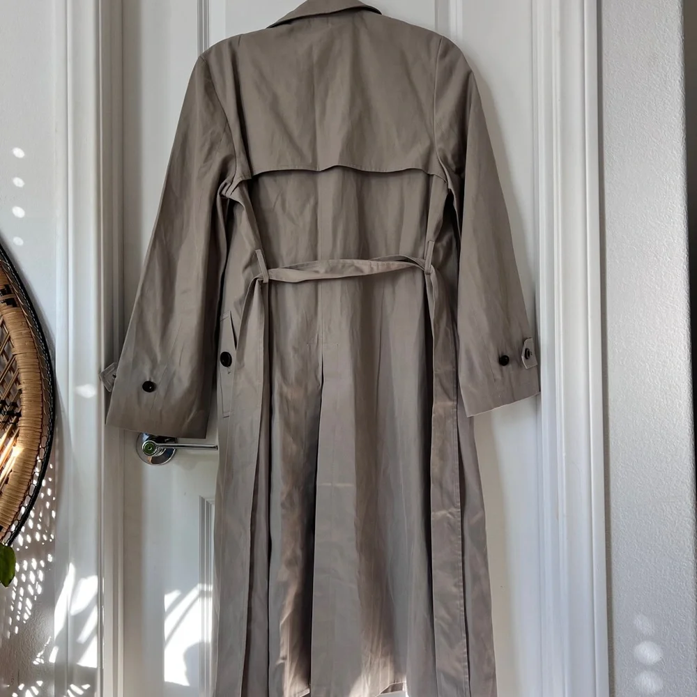 Jenni Kayne Women's Belted Cotton Blend Trench Coat‎ Light Tan Size Medium NWT